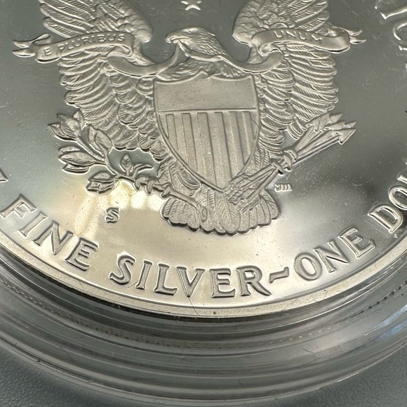 1987-S Proof American Silver Eagle w/ COA & Boxes - Picture 10 of 12